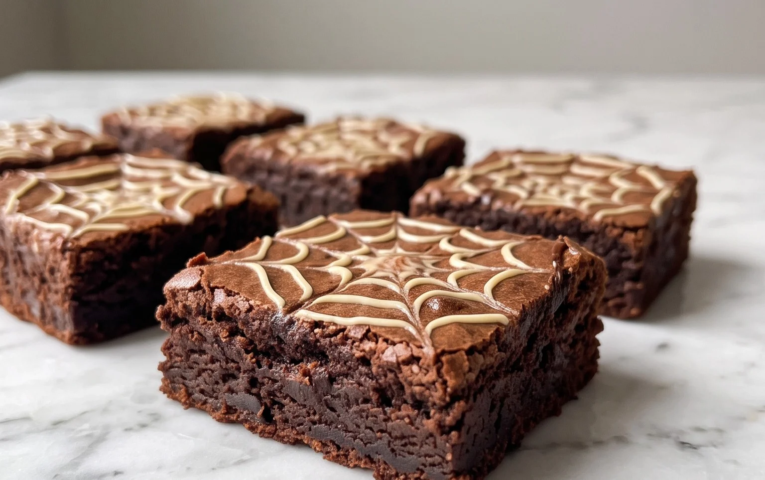 Spider Web Brownies : Délices Halloween Chocolatés
