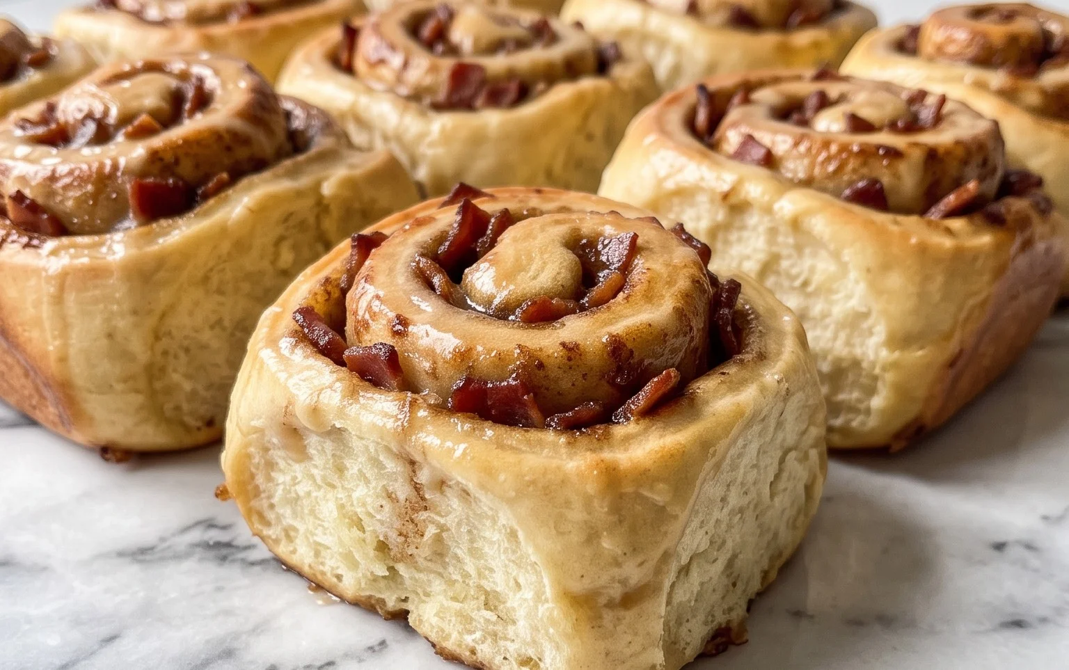 Rouleaux Cannelle Maple Beef Bacon Faciles