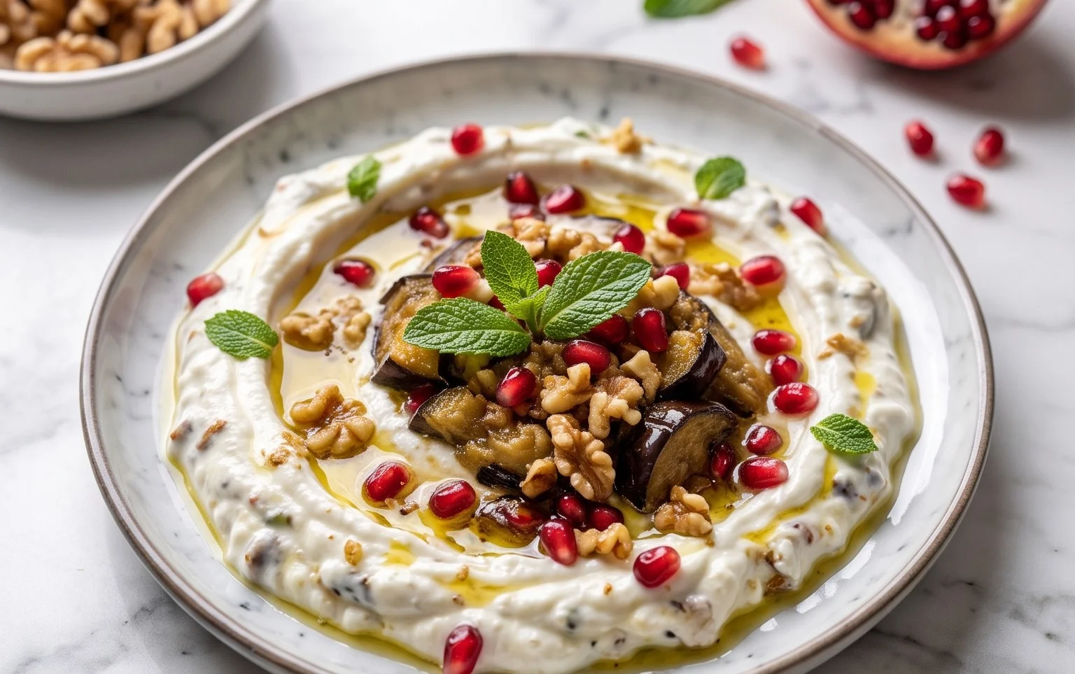 Borani d&rsquo;Aubergine Persan : Recette Crémeuse & Facile